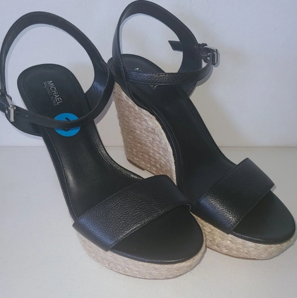 NWOB WOMEN'S Michael Kors Jill Espadrille Wedge Sandals - Picture 4 of 9